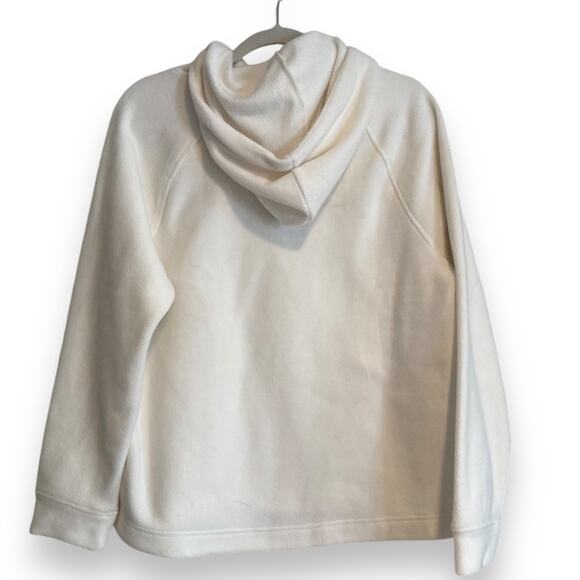 Womens Gap White Buttery Soft Hooded Cowl Neck Workout Gym Hoodie Size Medium - Picture 12 of 15